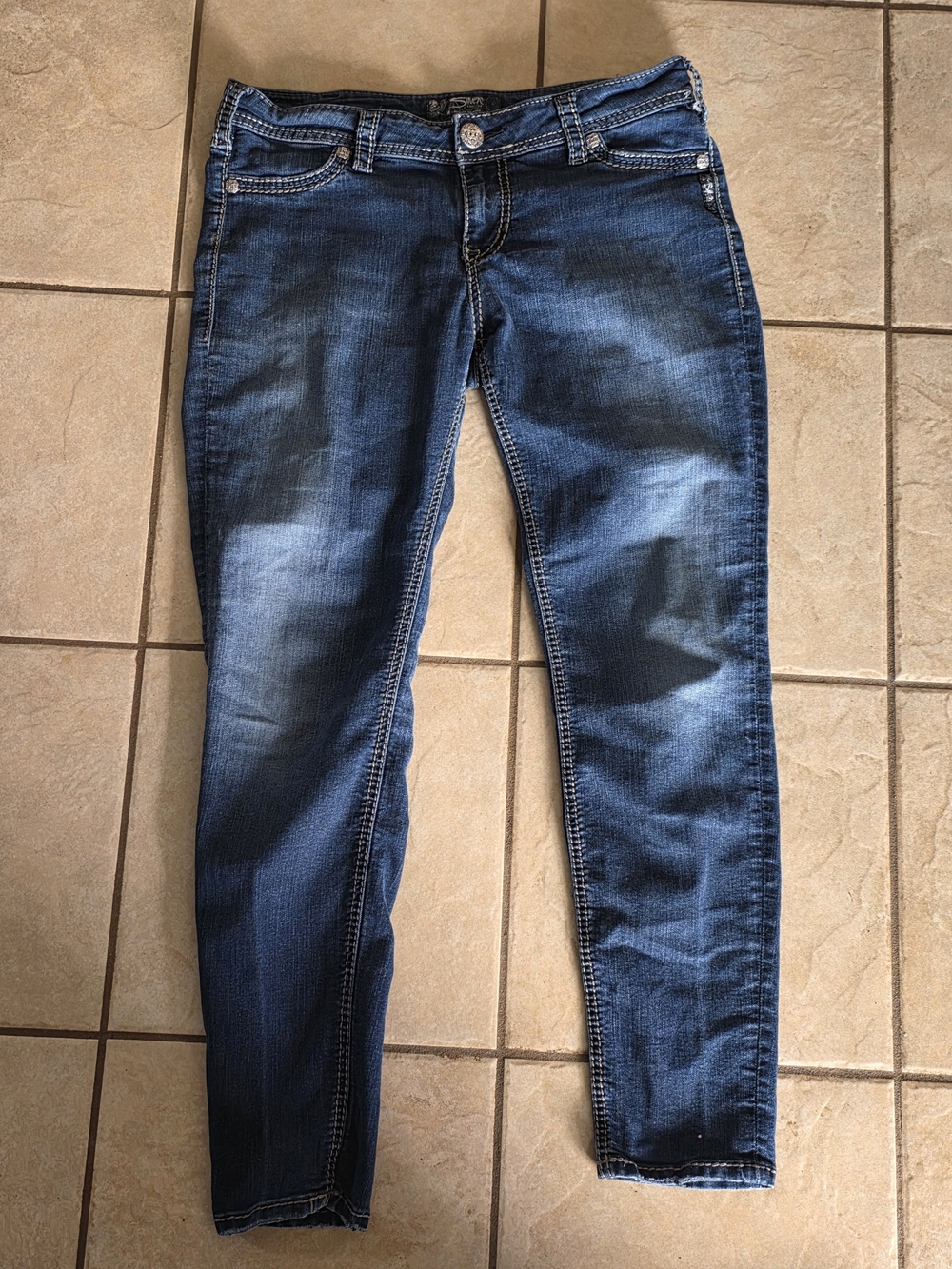 Silver Brand Dark Blue Women's Slim Jeans
